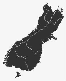 Map Of Nz With Regions - New Zealand Map Transparent Background, HD Png Download, Free Download