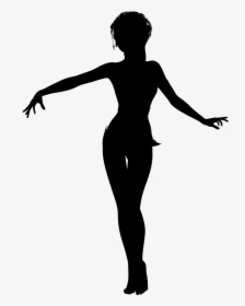 Silhouette S, Mermaid Silhouette, Dancing Girls, Stamps, - Black And White Ballerina Clipart, HD Png Download, Free Download