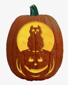Clip Art Night Pumpkin Carving Pattern - Jack O Lantern With Bow Tie, HD Png Download, Free Download