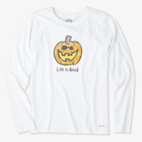 Women"s Pumpkin Long Sleeve Crusher Tee - Sweatshirt, HD Png Download, Free Download