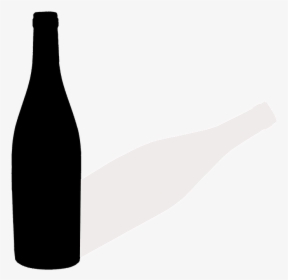 Bottle, Wine, Silhouette, Refreshment, Drink, Shadow - Glass Bottle, HD Png Download, Free Download
