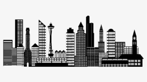 City Black And White Clipart, HD Png Download, Free Download