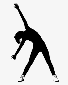 Woman Exercising Silhouette - Silhouette Of People Exercising, HD Png Download, Free Download