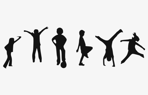 Active Kids Silhouette, HD Png Download, Free Download