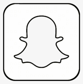 Snapchat Black And White Logo - Snapchat Logo Grey Transparent, HD Png Download, Free Download
