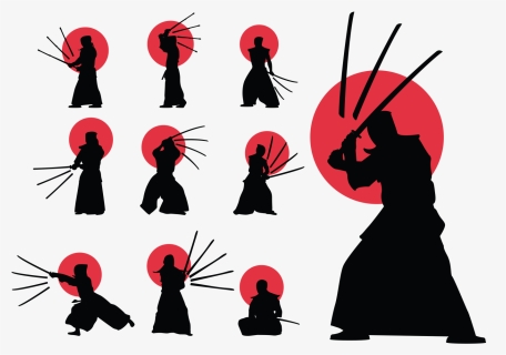 Kendo Pose Vector, HD Png Download, Free Download