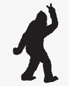 Bigfoot Throwing Peace Sign Sticker - Bigfoot Clipart, HD Png Download, Free Download