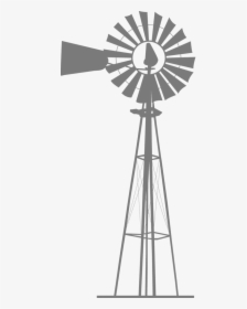 Wind Farm Windmill Silhouette Wind Turbine - Silhouette Windmill Png, Transparent Png, Free Download