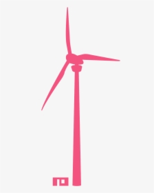Wind Turbine Gray Silhouette, HD Png Download, Free Download