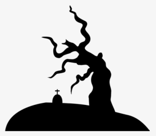 Grave Clipart - Grave Silhouette, HD Png Download, Free Download