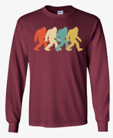 Bigfoot Silhouette Retro Pop Art Sasquatch Graphic - T-shirt, HD Png Download, Free Download