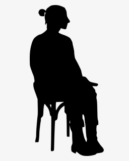 Silhouette Sitting Back, HD Png Download, Free Download