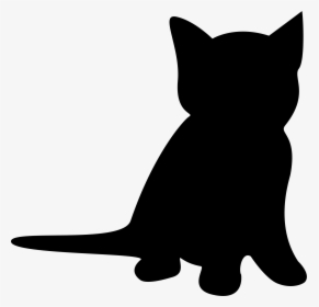 Clip Art Kitten Silhouette, HD Png Download, Free Download