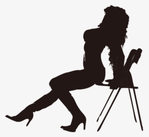 Ballet Sitting Dance Pole Studio Chair Women Clipart - Chair Dance Png, Transparent Png, Free Download