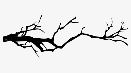 Creepy Tree Branch Silhouette Clipart , Png Download - Creepy Tree Silhouette Png, Transparent Png, Free Download