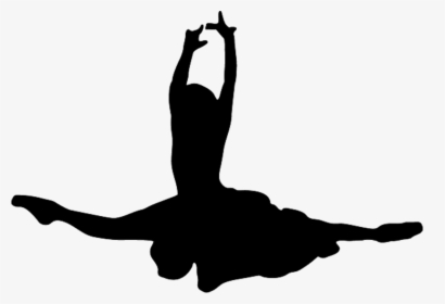 Ballet Dancer Silhouette - Silhouette Ballet Jump Vector, HD Png Download, Free Download