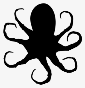 Octopus Silhouette Clip Art - Octopus Clipart Png Silhouette, Transparent Png, Free Download