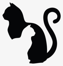 Cat Silhouette Png, Transparent Png, Free Download