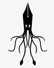 Line Art,plant,silhouette - Scp Squid, HD Png Download, Free Download