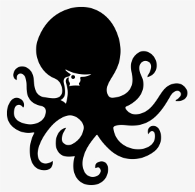 Octopus Png Black - Octopus Logo Png, Transparent Png, Free Download