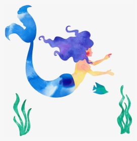 The Little Mermaid Cartoon Illustration - Mermaid Cartoon Png, Transparent Png, Free Download