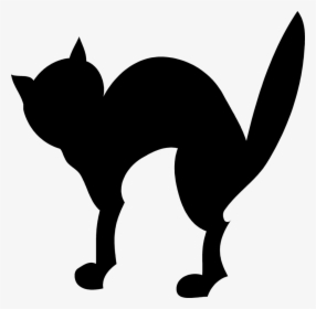 Of A Black Cat Silhouette - Black Cat Clipart No Background, HD Png Download, Free Download