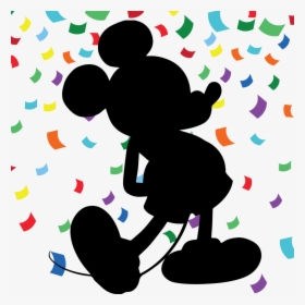 Transparent 90th Birthday Clipart - Silhouette Mickey Png, Png Download, Free Download