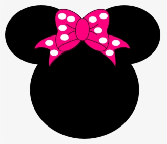 Mickey And Minnie Mouse Head Clip Art - Black Minnie Mouse Head, HD Png Download, Free Download