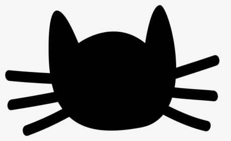 Cat Head Silhouette - Silhouette Cat Head Png, Transparent Png, Free Download