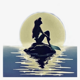 #moon #disney #princess #littlemermaid #mermaid #ariel - Iphone 7 Wallpaper Disney, HD Png Download, Free Download