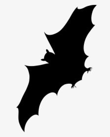 Bat,leaf,monochrome Photography - Bat Silhouette, HD Png Download, Free Download