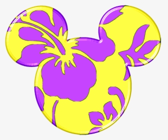 Hawaiian Flowers Mickey Ears, HD Png Download, Free Download