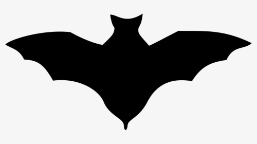 Clipart Bat Plain Black - Bat Silhouette, HD Png Download, Free Download