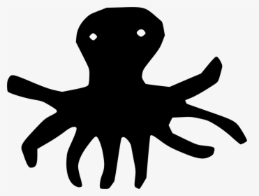 Human Behavior,silhouette,wing - Cartoon Transparent Squid, HD Png Download, Free Download