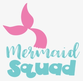 Design Svg Mermaid - Mermaid Squad Logo, HD Png Download, Free Download