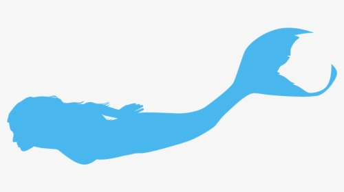Blue Mermaid Silhouette, HD Png Download, Free Download