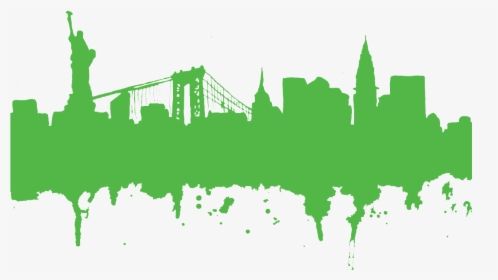 New York Skyline Silhouette Tattoo Clipart , Png Download - New York Skyline Png, Transparent Png, Free Download