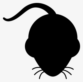 Mouse, Silhouette, Black, Whiskers - Mouse Silhouette Clipart, HD Png Download, Free Download