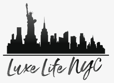 Luxe Life Nyc - New York Skyline Outline Black, HD Png Download, Free Download