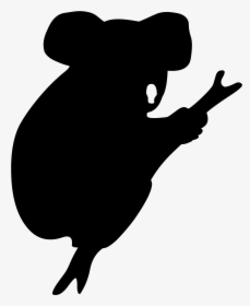 Koala Clip Arts - Koala Silhouette, HD Png Download, Free Download