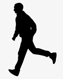Clip Art Running Person Silhouette - Running Man Silhouette Png, Transparent Png, Free Download