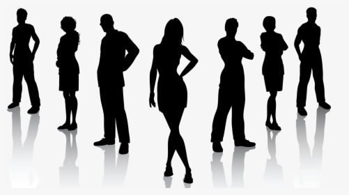 Silhouette People , Png Download - People Holding Together Drawing, Transparent Png, Free Download