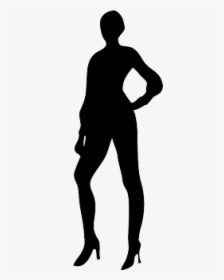 Slender Female Silhouette - Woman Silhouette Clipart Transparent Background, HD Png Download, Free Download