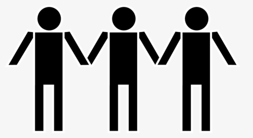 People Holding Hands Clipart Silhouette - No Holding Hands Sign, HD Png Download, Free Download