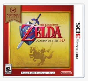 Ocarina Of Time 3ds Nintendo Selects, HD Png Download, Free Download