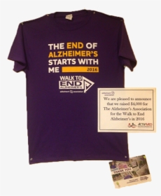Alzheimer"s Shirt Clinical Research Trial Study Studies - Walk To End Alzheimer's Shirt, HD Png Download, Free Download