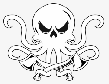 Kraken Axes Logo Skull Only Lo Res Rev0 - Kraken Png, Transparent Png, Free Download