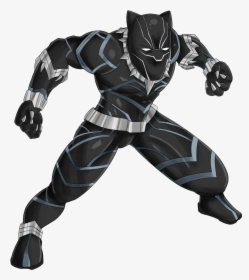Black Panther Image Film Desktop Wallpaper - Black Panther Marvel Animated, HD Png Download, Free Download