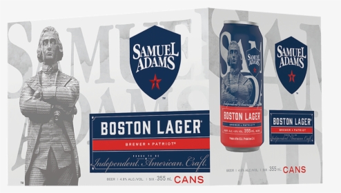 Samuel Adams Boston Lager 6 X 355 Ml - Samuel Adams, HD Png Download, Free Download