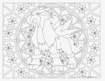 Pokemon Adult Coloring Pages , Png Download - Pokemon Mandala Coloring Pages, Transparent Png, Free Download